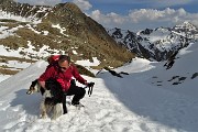 54 Bella la valletta innevata salita con vista in Cavallo !